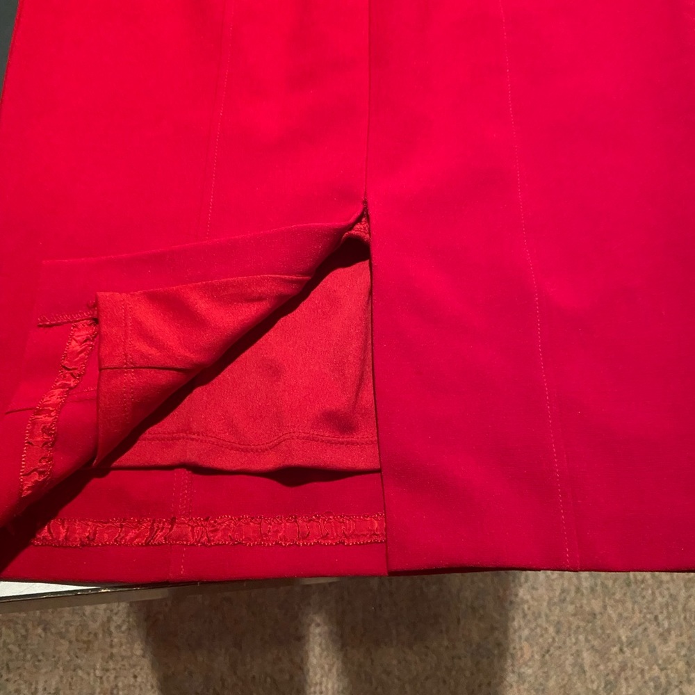 Red dress size 0 with zipper